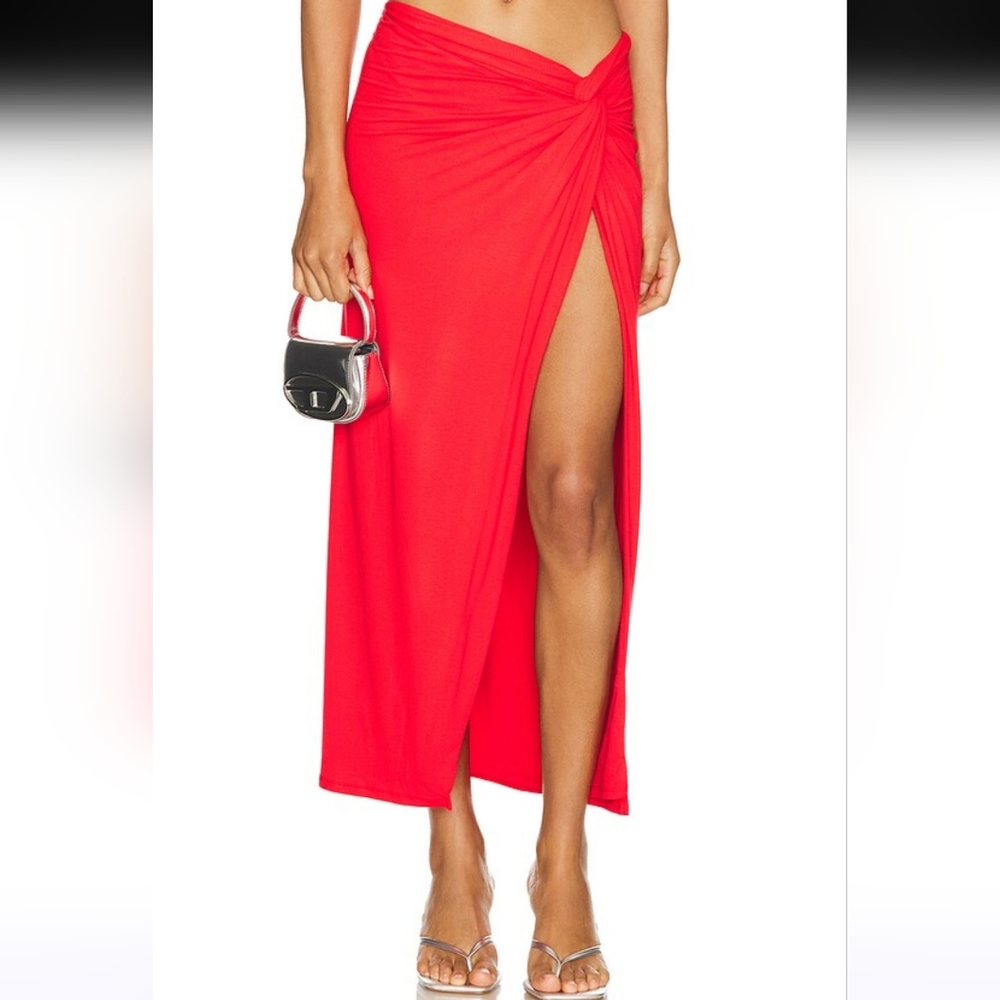 AFRM Lorli Skirt In Cherry XL - Picture 1 of 16